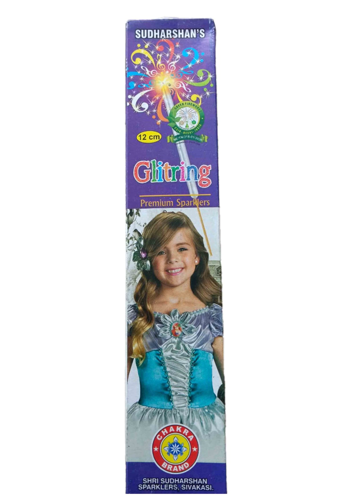 12Cm Color Sparkles (10p)